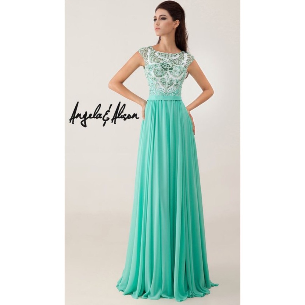 Angela & Alison Teal Gown